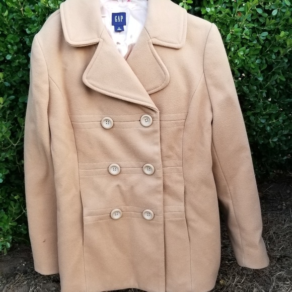 camel color peacoat